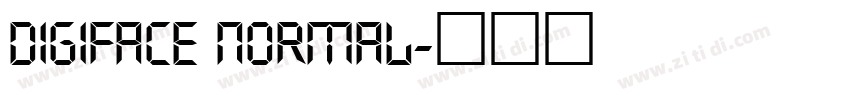 digiface normal字体转换